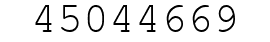 Number 45044669.