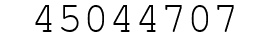 Number 45044707.