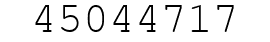 Number 45044717.
