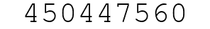 Number 450447560.