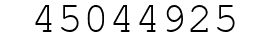 Number 45044925.