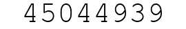 Number 45044939.