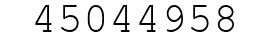 Number 45044958.