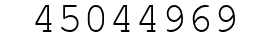 Number 45044969.