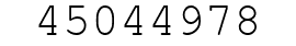 Number 45044978.