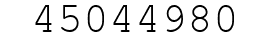 Number 45044980.