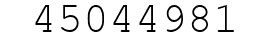 Number 45044981.