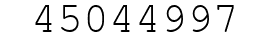Number 45044997.