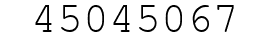 Number 45045067.