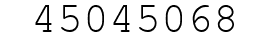 Number 45045068.
