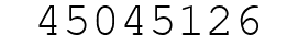 Number 45045126.