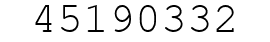Number 45190332.
