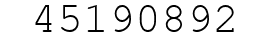 Number 45190892.