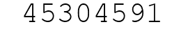 Number 45304591.