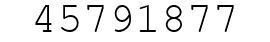 Number 45791877.