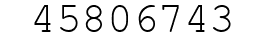 Number 45806743.