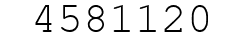 Number 4581120.