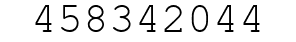 Number 458342044.