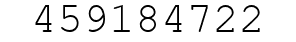 Number 459184722.