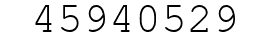 Number 45940529.