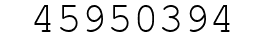 Number 45950394.