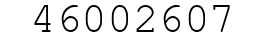 Number 46002607.