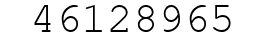 Number 46128965.