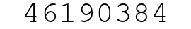 Number 46190384.