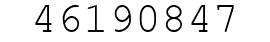 Number 46190847.