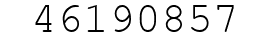 Number 46190857.