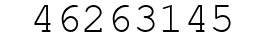 Number 46263145.