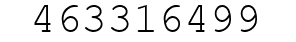 Number 463316499.