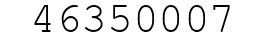 Number 46350007.