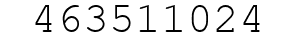 Number 463511024.