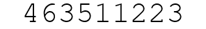 Number 463511223.