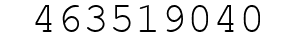 Number 463519040.