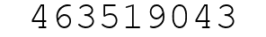 Number 463519043.