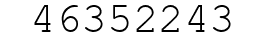 Number 46352243.