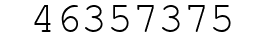 Number 46357375.