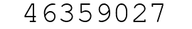 Number 46359027.