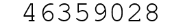 Number 46359028.