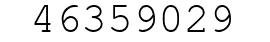 Number 46359029.