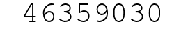 Number 46359030.