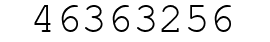 Number 46363256.