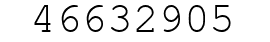 Number 46632905.