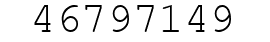 Number 46797149.