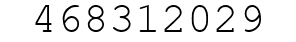 Number 468312029.