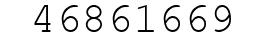 Number 46861669.