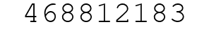 Number 468812183.