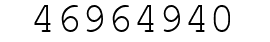 Number 46964940.